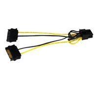 StarTech.com Câble adaptateur d'alimentation SATA vers carte vidéo PCI Express 8 broches de 15 cm - câble d'alimentation - alimentation SATA pour Alimentation PCIe de 8 broches - 15 cm