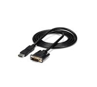 StarTech.com Câble Adaptateur DisplayPort 1.2 vers DVI-D 1.8m M/M - Résolution 1920x1200 - Contacts Nickel - PVC Noir - Certifié CE, RoHS, REACH