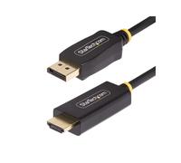 StarTech.com Câble Adaptateur DisplayPort 1.4 vers HDMI 2.0b 2m, 4K 60Hz HDR, HDCP 1.4/2.3, 18 Gbps, Contacts Or, Noir