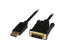 StarTech.com Câble DisplayPort vers DVI - Câble Adaptateur Convertisseur Actif d'Écran DisplayPort (DP) vers DVI de 1,8 m - DP vers DVI 1920 x 1200 - Noir (DP2DVIMM6BS)