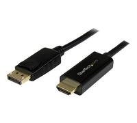 StarTech.com Câble adaptateur DisplayPort vers HDMI de 5 m - Convertisseur DP vers HDMI avec câble intégré - M/M - Ultra HD 4K - Noir - Câble adaptateur - DisplayPort mâle pour HDMI mâle - 5 m -...