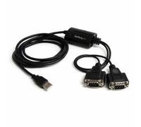 StarTech.com Câble adaptateur FTDI USB vers serie RS232 2 ports avec memorisation du port de communication