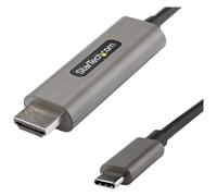 StarTech.com Câble Adaptateur Graphique USB-C vers HDMI 4K 60Hz HDR10 4m - Ultra HD USB Type-C vers HDMI 4K 2.0b - Convertisseur Graphique USB-C vers HDMI HDR - DP 1.4 Alt Mode HBR3 (CDP2HDMM4MH) - Câ