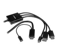 ST DPMDPHD2HD - Adaptateur HDMI, fiche HDMI vers DP / Mini DP / HDMI