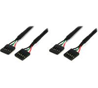 StarTech.com Câble adaptateur interne carte mère 46 cm 5 broches USB IDC - F/F (USBINT5PIN) (Lot de 2)