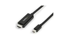StarTech.com Câble Adaptateur Mini DisplayPort vers HDMI 3m, 4K 30Hz, DP 1.2, HDMI 1.4, HDCP, DPCP, Noir, Résolution Max 4096x2160