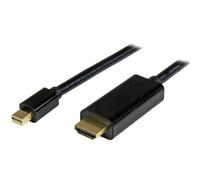 StarTech Câble adaptateur Mini DisplayPort vers HDMI 2 m 4K Mâle/Mâle Noir