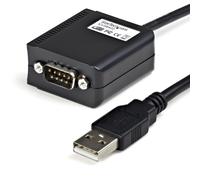 StarTech.com Câble Adaptateur Professionnel de 1.80m USB vers RS422/485 - Mémorisation de Port COM, DB9 M, USB-A FM, 1,8 m, Noir ICUSB422