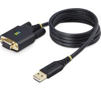 StarTech.com Câble adaptateur série USB A vers DB-9, 1m, noir, 480 MB/s, FTDI FT232R