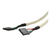 StarTech.com Câble adaptateur USB 2.0 IDC 5 broches vers plaque à 2 ports USB A - Faible encombrement - 2x IDC (F) - 2x USB 2.0 A (F) - Panneau USB - USB (F) pour connecteur en ligne 5 broches (F) G