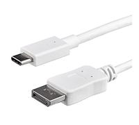 StarTech.com Câble adaptateur USB C vers DisplayPort de 1 m - 4K 60 Hz - Blanc