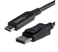 StarTech.com Cable adaptateur USB-C vers DisplayPort de 1 m - 8K a 30 Hz - HBR3 - Compatible Thunderbolt 3 - adaptateur vidéo externe - noir