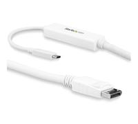 StarTech.com Câble adaptateur USB-C vers DisplayPort 4K 60 Hz de 3 m - Blanc