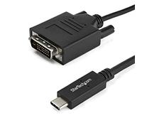 StarTech.com Câble adaptateur USB-C vers DVI 1080p de 1 m - USB Type-C / Thunderbolt 3 vers DVI-I - 1920 x 1200 - Noir