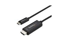 StarTech.com Câble Adaptateur USB-C vers HDMI 3m 4K60Hz - USB Type-C Mâle vers HDMI 2.0 Mâle - DP 1.2 Alt Mode HBR2 - Noir - CDP2HD3MBNL