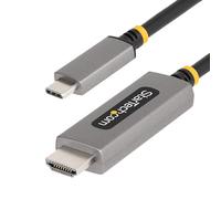 StarTech.com 10ft (3m) USB-C to HDMI Adapter Cable, 8K 60Hz, 4K 144Hz, HDR10, USB Type-C to HDMI 2.1 Video Converter Cable, USB-C DP Alt Mode/USB4/Thunderbolt 3/4 Compatible - USB-C Laptop to HDMI Monitor (136B-USBC-HDMI213M) - câble adaptateur - 3 m
