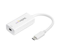 StarTech.com Adaptateur USB-C vers Mini DisplayPort 4K 60 Hz - Convertisseur USB Type-C vers mDP en blanc (CDP2MDP)