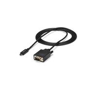 StarTech.com Câble Adaptateur USB-C vers VGA 2m, CDP2VGAMM2MB, 1920x1200 60Hz, DisplayPort Alt Mode, Chipset Via Labs VL103/NXP PTN3355