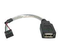 Startech.Com Cable Adapters/Reducers 15cm Usb 2.0 Cable Usb A To 4-Pin Motherboard Connection Cable F/F