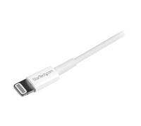 StarTech.com Cable Apple Lightning slim vers USB pour iPhone - iPod - iPad de 1 m - Blanc -USBLT1MWS-