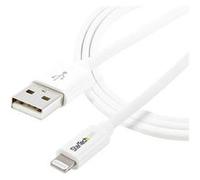 StarTech.com Câble Apple® Lightning vers USB de 1 m pour iPhone, iPod, iPad - Cordon de synchronisation Lightning - Blanc - Câble Lightning - Lightning mâle pour USB mâle - 1 m - double blindage - bla