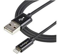StarTech.com Câble Apple Lightning vers USB pour iPhone 5 / iPod / iPad de 1 m - M/M - Noir (USBLT1MB) - Câble Lightning - Lightning mâle pour USB mâle - 1 m - double blindage - noir - pour P/N: ST7C5