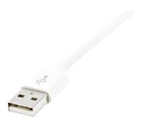 StarTech.com Câble Apple® Lightning vers USB pour iPhone, iPod, iPad 2 m Blanc - Câble iPhone 5 - Chargeur Synchronisation Lightning - 2m - Câble Lightning - Lightning mâle pour USB mâle - 2 m - doubl