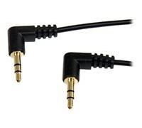 ST MU1MMS2RA - Câble audio, connecteurs jack mâles stéréo 3,5 mm, coudés, 0,3 m