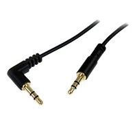 StarTech.com Câble audio stereo Slim 3,5 mm à angle droit de 30 cm - M/M