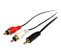 StarTech.com Câble audio stéréo de 1 m - Mâle 3,5 mm vers mâle 2 x RCA