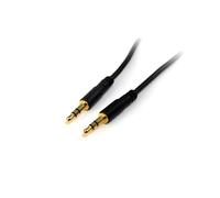 StarTech.com Câble Audio 3.5mm M/M 3m Noir - Connecteurs Plaqué Or, AWG 28, PVC, RoHS, REACH, CE - MU10MMS