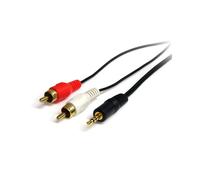 StarTech.com Câble audio stéréo de 1 m - Mâle 3,5 mm vers mâle 2 x RCA
