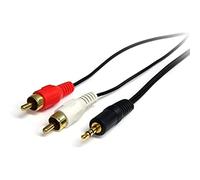 StarTech.com Câble audio stéréo de 1 m - Mâle 3,5 mm vers mâle 2 x RCA