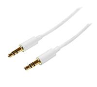 StarTech.com Câble Audio Stéréo Mini-Jack 3.5mm Slim de 3 m - Mâle/Mâle - Blanc (MU3MMMSWH)