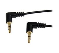 StarTech.com Câble audio stéréo Slim 3,5 mm à angle droit de 30 cm - M/M