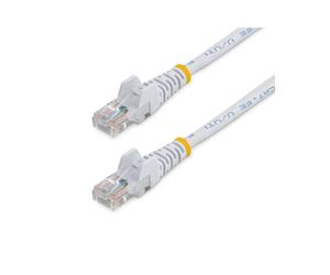 StarTech.com Câble Cat5e U/UTP RJ45 0.5m Blanc - Connecteurs plaqués Or, 24 AWG, PoE, Fast Ethernet 100 Mb/s, 350 MHz, RoHS, CE