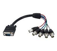 StarTech.com Câble d'écran coaxial VGA HD15 vers 5x BNC RGBHV de 30cm - M/F