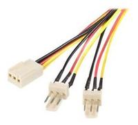 StarTech.com Câble / Cordon d'alimentation en Y pour ventilateur Molex de 30 cm - Câble répartiteur / splitter 1x TX3 (F) vers 2x TX3 (M) - Répartiteur d'alimentation de ventilateur - alimentation int