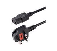 StarTech Câble d'alimentation PC PXT101UK3M 3 m IEC C13 vers BS 1363 (UK)