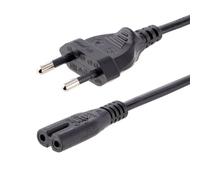 StarTech.com Câble d'Alimentation pour Ordinateur Portable de 2m - Prise EU vers Connecteur C7, 2,5A 250WG, 18AWG - Câble d'Alimentation pour Imprimante - Cordon Alimentation PC Portable