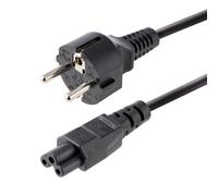 StarTech.com 3m (10ft) Laptop Power Cord, EU Schuko to C5, 2.5A 250V, 18AWG, Notebook / Laptop Replacement AC Cord, Printer/Power Brick Cord, Schuko CEE 7/7 to Clover Leaf IEC 60320 C5 - Laptop Charger Cable (753E-3M-POWER-LEAD) - câble d'alimentation - p
