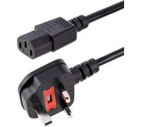 StarTech.com Câble d'alimentation pour PC UK - BS 1363 à C13, 18AWG, 10A 250V - Cordon d'alimentation Ordinateur/Ordinateur Portable/TV - Câble d'alimentation Écran PC (BS13U-1M-POWER-LEAD)