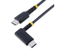 StarTech.com 6in (15cm) USB C Charging Cable Right Angle, 60W PD 3A, Heavy Duty Fast Charge USB-C Cable, USB 2.0 Type-C, Durable and Rugged Aramid Fiber, S20/iPad/Pixel - High Quality USB Charging Cord (R2CCR-15C-USB-CABLE) - Câble USB de type-C - 24 pin