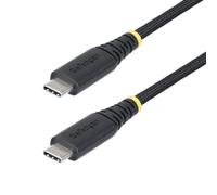 StarTech.com Câble de Charge USB-C de 1m, Durable et Ultra-Flexible, PD EPR 240W (5A), Câble de Recharge USB 2.0 pour Ordinateur Portable, Certifié USB-IF, Cordon de Recharge USB-C Robuste