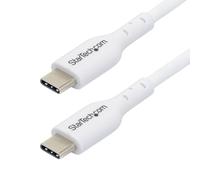 StarTech.com 3m White USB-C Charging Cable, USB C Cable, 60W 3A PD - Câble USB de type-C - 24 pin USB-C pour 24 pin USB-C - 3 m