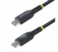 StarTech.com Câble de Recharge USB-C de 3m, Cordon USB-C Certifié USB-IF, 240W PD EPR, Câble Chargeur USB 2.0 Type-C pour Ordinateur Portable, Câble de Transfert de Données USB-C, Gaine TPE, M/M
