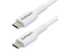 StarTech.com 3m White USB-C Charging Cable, USB C Cable, 60W 3A PD - Câble USB de type-C - 24 pin USB-C pour 24 pin USB-C - 3 m
