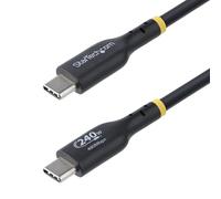 StarTech.com 2m USB C Charging Cable, USB-IF Certified USB-C Cable, 240W - Câble USB de type-C - 24 pin USB-C pour 24 pin USB-C - 2 m
