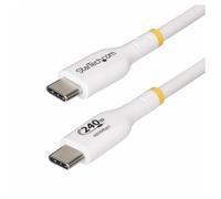 StarTech.com Câble de Recharge USB-C de 2m, Cordon USB-C Certifié USB-IF - Câble USB - 24 pin USB-C (M) pour 24 pin USB-C (M) - USB 2.0 - 48 V - 5 A - 2 m - sans halogène, passif, gamme de...