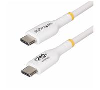 StarTech.com Câble de Recharge USB-C de 3m, Cordon USB-C Certifié USB-IF - Câble USB - USB-C (M) pour USB-C (M) - USB 2.0 - 48 V - 5 A - 3 m - sans halogène, passif, gamme de puissance étendue...